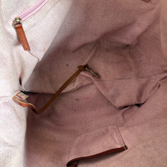 DOONEY & BOURKE Champosa Black Brown Pebbled Leather Satchel Handbag XL - Picture 10 of 13